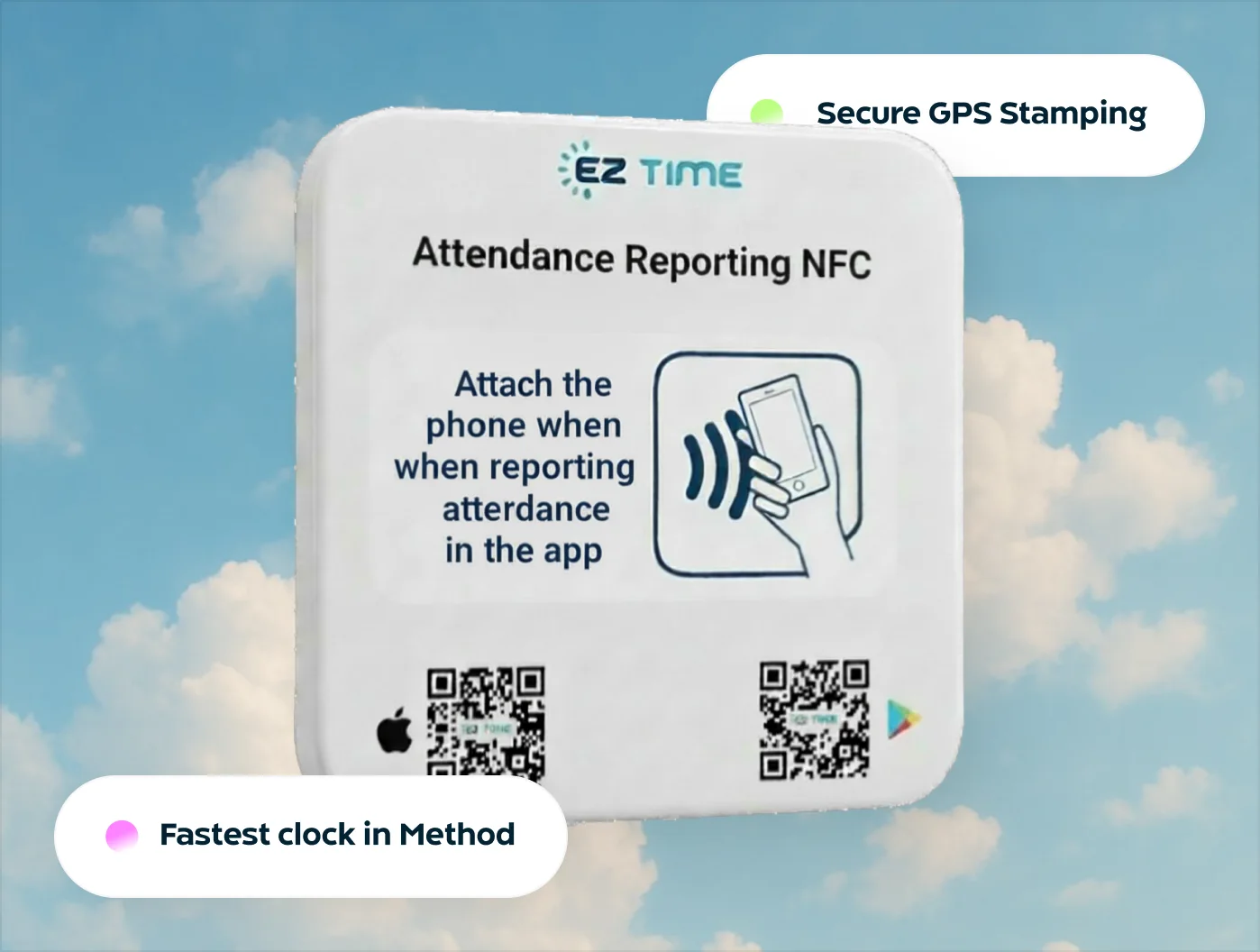 NFC Time Tracking for On-Site Teams - illustration