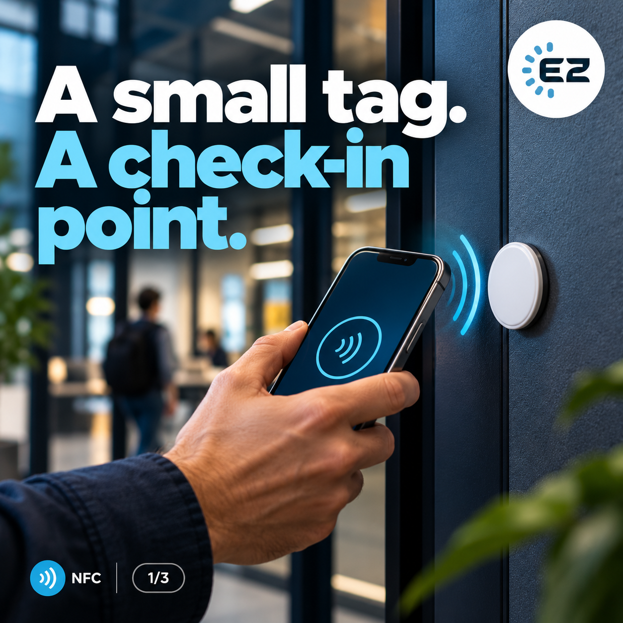 What Is NFC Time Tracking? How NFC Tags Fit Into Employee Attendance - illustration