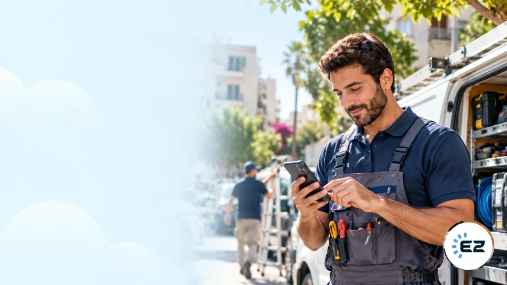 Employee submitting an expense from the mobile app