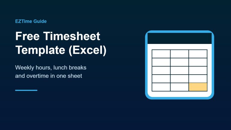 Free weekly employee timesheet template for Excel